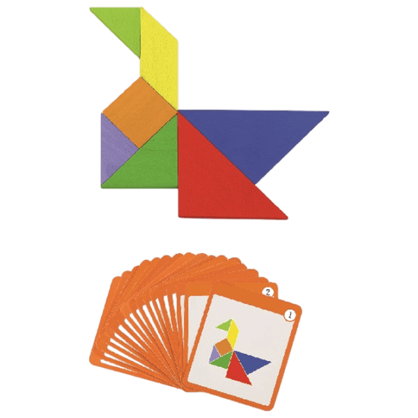Настольная игра VIGA Magnetic Tangram 3+/ Логическая игра photo 1