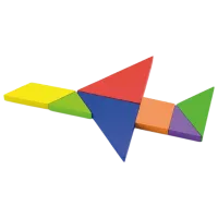 Joc de masă VIGA Magnetic Tangram 3+/ Joc de logică photo 2