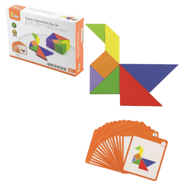 Настольная игра VIGA Magnetic Tangram 3+/ Логическая игра photo 4