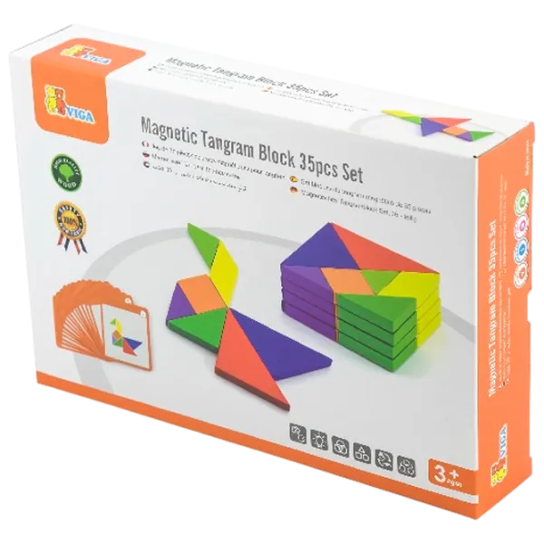 Настольная игра VIGA Magnetic Tangram 3+/ Логическая игра photo 6
