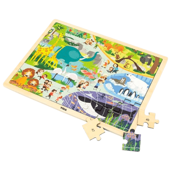 Puzzle VIGA Grădina zoologică 2+/ Numărul de piese: 48 photo 1