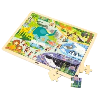 Puzzle VIGA Grădina zoologică 2+/ Numărul de piese: 48