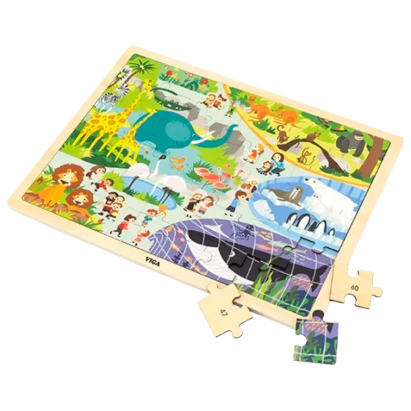 Puzzle VIGA Grădina zoologică 2+/ Numărul de piese: 48 photo 3