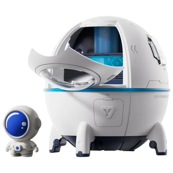 Umidificator de aer Humidifier Space Capsule Astronaut Cu ultrasunet/ White photo 1