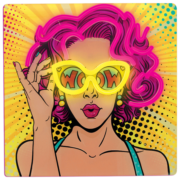 Светодиодная лампа Forever Light Neon Power Woman Желтый photo 1