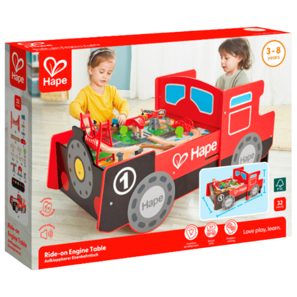 Cтолик игровой Hape Love Play. Learn Поезд E3769 3+ / Разноцветный Красный photo 1
