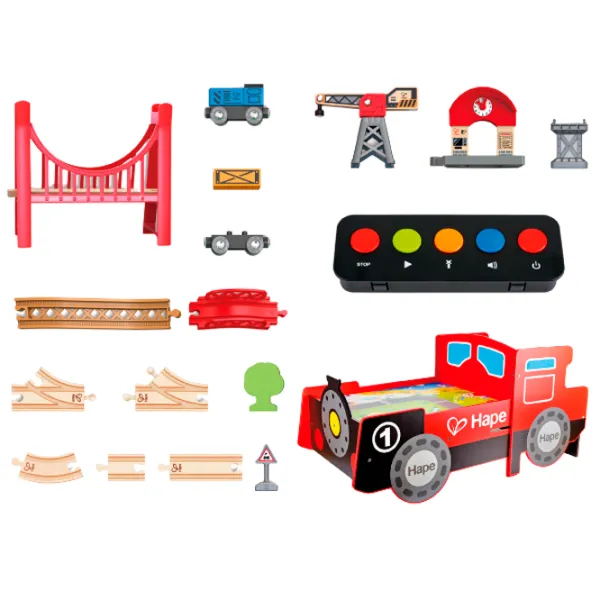 Cтолик игровой Hape Love Play. Learn Поезд E3769 3+ / Разноцветный Красный photo 4