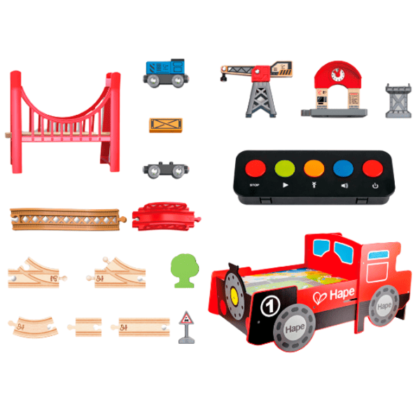 Cтолик игровой Hape Love Play. Learn Поезд E3769 3+ / Разноцветный Красный photo 4