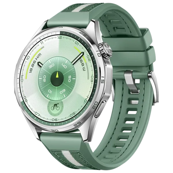 Ceas inteligent Huawei Watch GT 6  1.43" / 46 mm / Silver - Green / VLI-B19 photo 1
