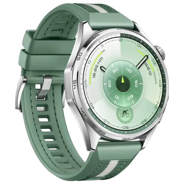 Ceas inteligent Huawei Watch GT 6  1.43" / 46 mm / Silver - Green / VLI-B19 photo 3
