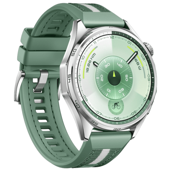 Ceas inteligent Huawei Watch GT 6  1.43" / 46 mm / Silver - Green / VLI-B19 photo 3