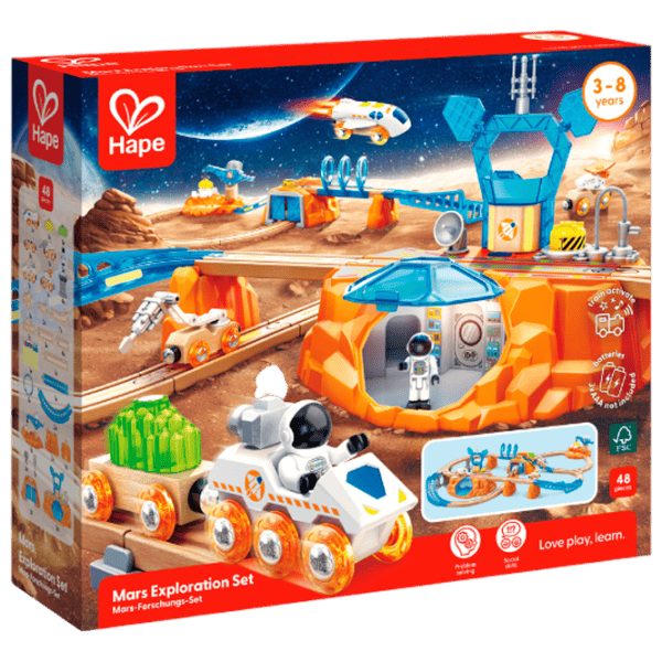 Set jucării Hape Love Play. Learn Explorarea Planetei Marte E3799 3+ / Multicolor Blue photo 1