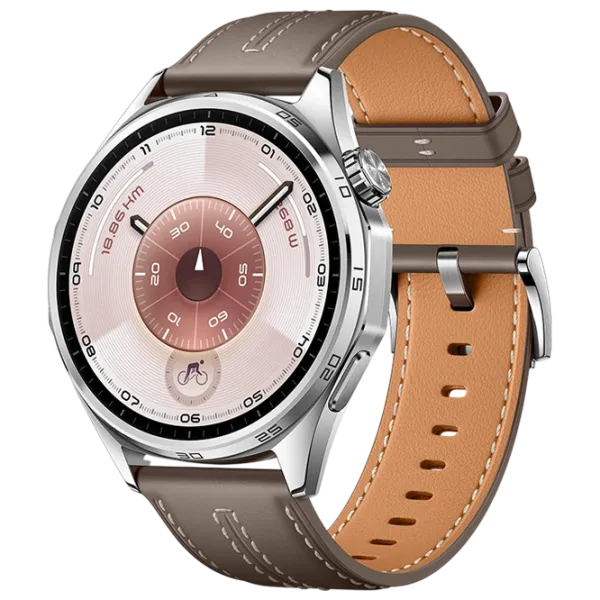 Ceas inteligent Huawei Watch GT 6  1.43" / 46 mm / Silver - Brown / VLI-B19 photo 1