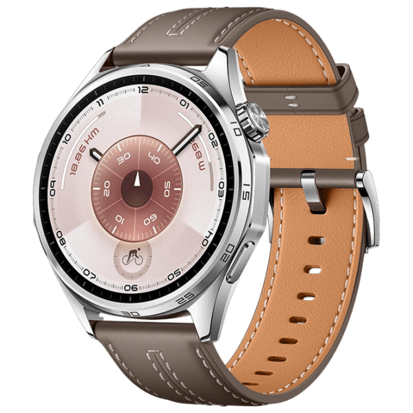 Ceas inteligent Huawei Watch GT 6  1.43" / 46 mm / Silver - Brown / VLI-B19 photo 1