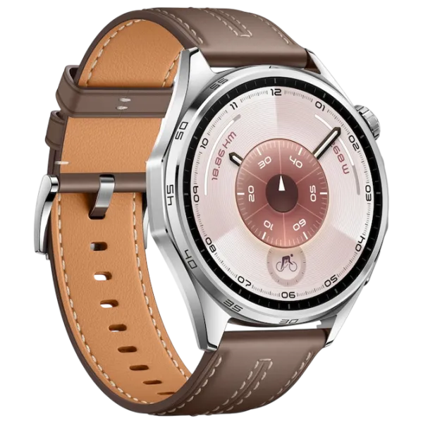 Ceas inteligent Huawei Watch GT 6  1.43" / 46 mm / Silver - Brown / VLI-B19 photo 3
