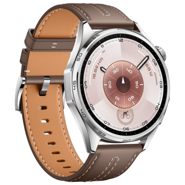Ceas inteligent Huawei Watch GT 6  1.43" / 46 mm / Silver - Brown / VLI-B19 photo 3