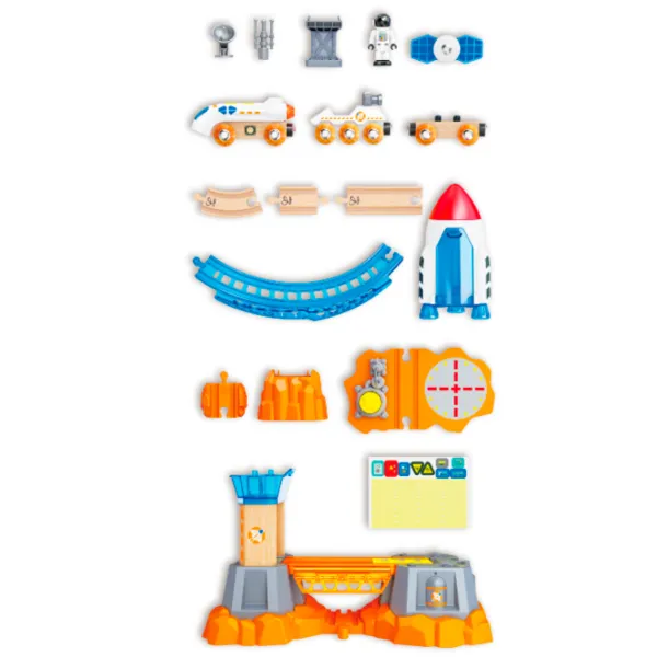 Set jucării Hape Love Play. Learn Lansarea Misiunii pe Marte E3798 3+ / Multicolor Red photo 4