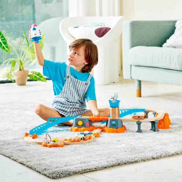 Set jucării Hape Love Play. Learn Lansarea Misiunii pe Marte E3798 3+ / Multicolor Red photo 7
