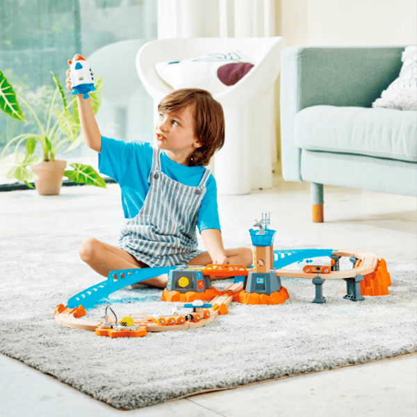 Set jucării Hape Love Play. Learn Lansarea Misiunii pe Marte E3798 3+ / Multicolor Red photo 7