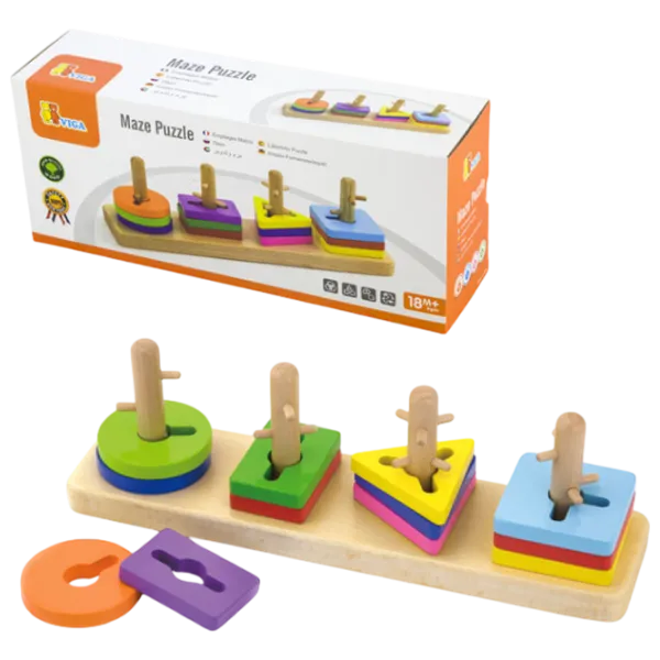 Развивающий набор VIGA PolarB Enigma Geometric Figures 50968 1+ / Разноцветный photo 2