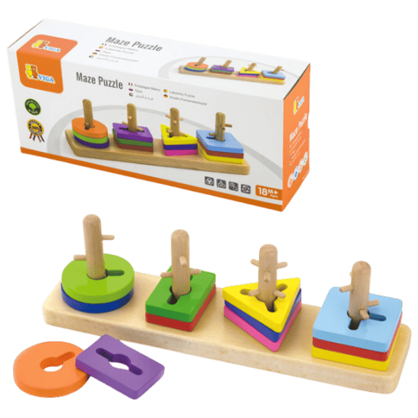 Развивающий набор VIGA PolarB Enigma Geometric Figures 50968 1+ / Разноцветный photo 2