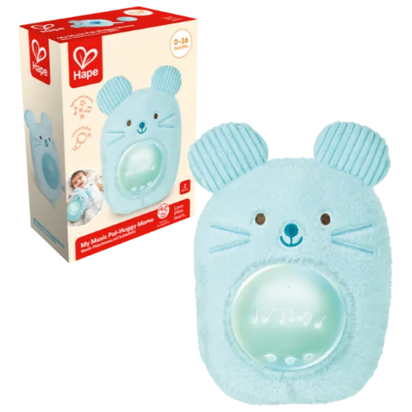 Jucărie muzicală Hape Baby Huggy Momo E0113 0+ / Blue photo 6