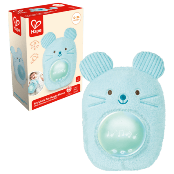 Jucărie muzicală Hape Baby Huggy Momo E0113 0+ / Blue photo 6