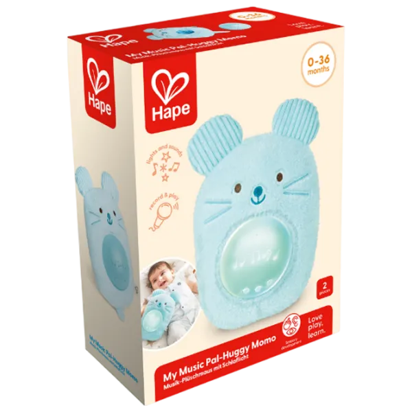 Jucărie muzicală Hape Baby Huggy Momo E0113 0+ / Blue photo 7