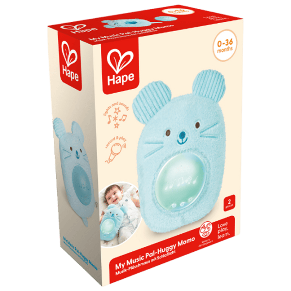 Jucărie muzicală Hape Baby Huggy Momo E0113 0+ / Blue photo 7