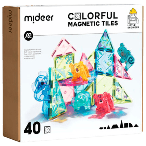 Constructor Mideer Magnetic Tiles Clasic/ Multicolor photo 1