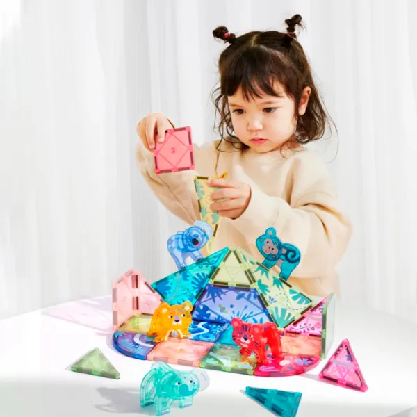 Constructor Mideer Magnetic Tiles Clasic/ Multicolor photo 6