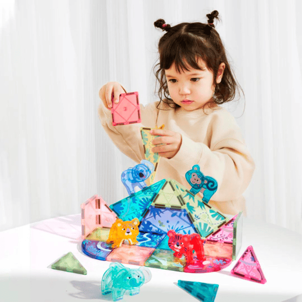Constructor Mideer Magnetic Tiles Clasic/ Multicolor photo 6