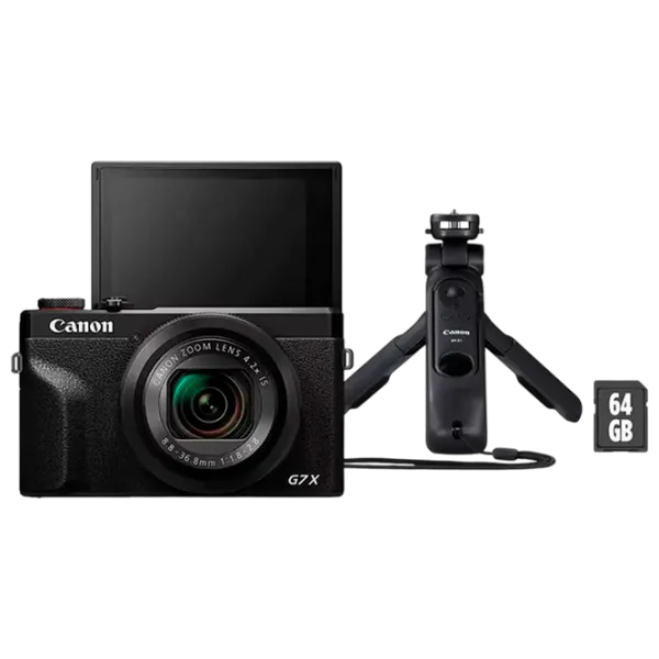 Cameră foto Canon PS G7 X Mark III Vlogger Kit Kit CMOS/ Black photo 1