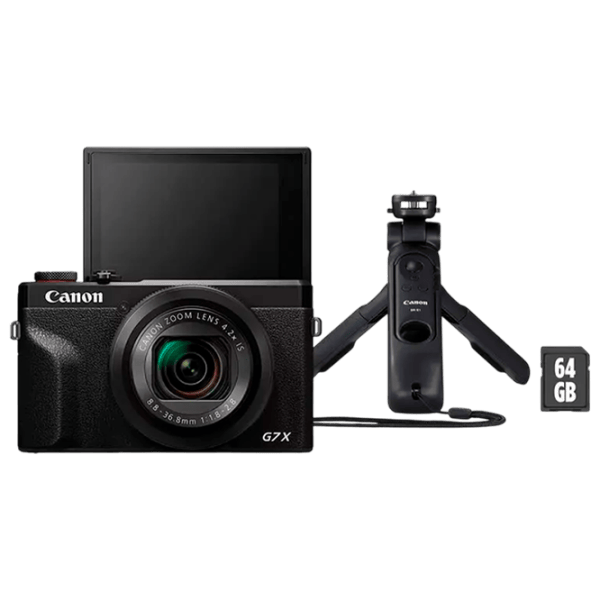 Cameră foto Canon PS G7 X Mark III Vlogger Kit Kit CMOS/ Black photo 1