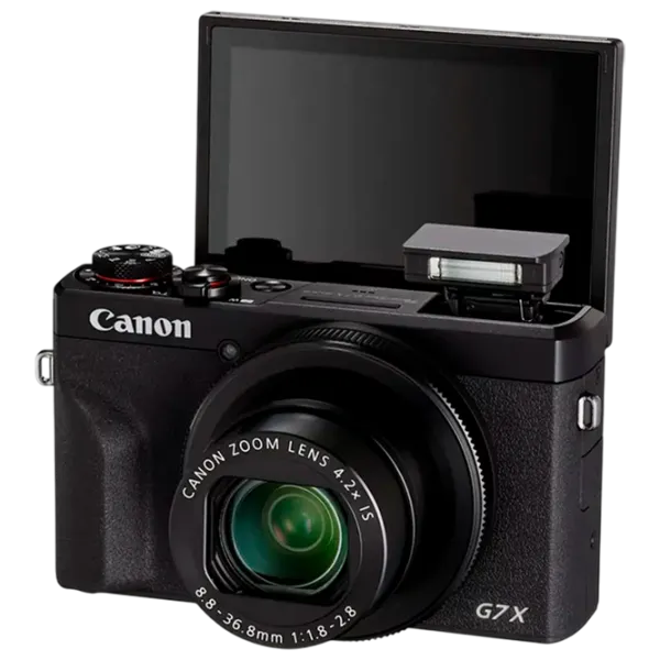 Cameră foto Canon PS G7 X Mark III Vlogger Kit Kit CMOS/ Black photo 7
