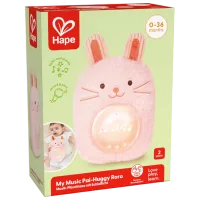 Jucărie muzicală Hape Baby Huggy Momo E0114 0+ / Pink photo 5