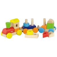 Joc educativ VIGA Stacking Train 51610  1+ / Multicolor