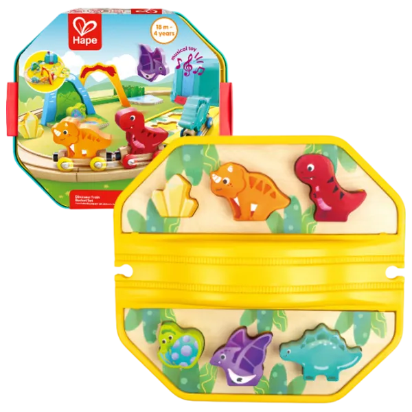 Joc educativ Hape Dinosaur Train E3828 3+ / Yellow photo 1