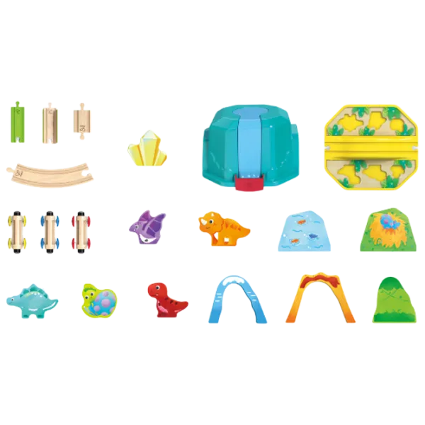 Joc educativ Hape Dinosaur Train E3828 3+ / Yellow photo 4