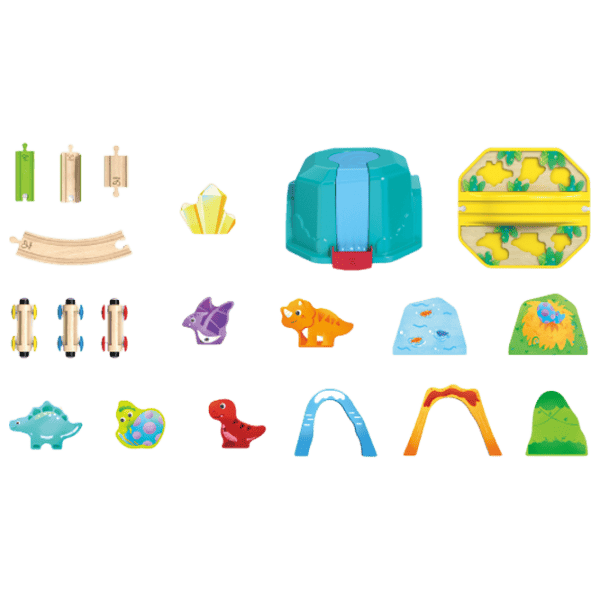 Joc educativ Hape Dinosaur Train E3828 3+ / Yellow photo 4