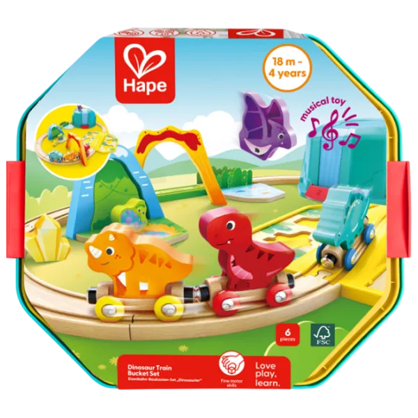 Joc educativ Hape Dinosaur Train E3828 3+ / Yellow photo 5