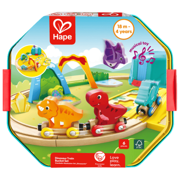 Joc educativ Hape Dinosaur Train E3828 3+ / Yellow photo 5