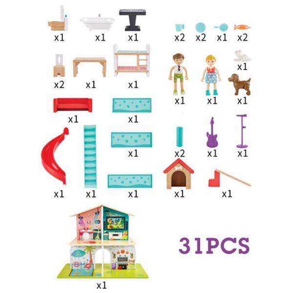 Set Hape Rock and Slide Play E3411 căsuță / 3+ photo 2
