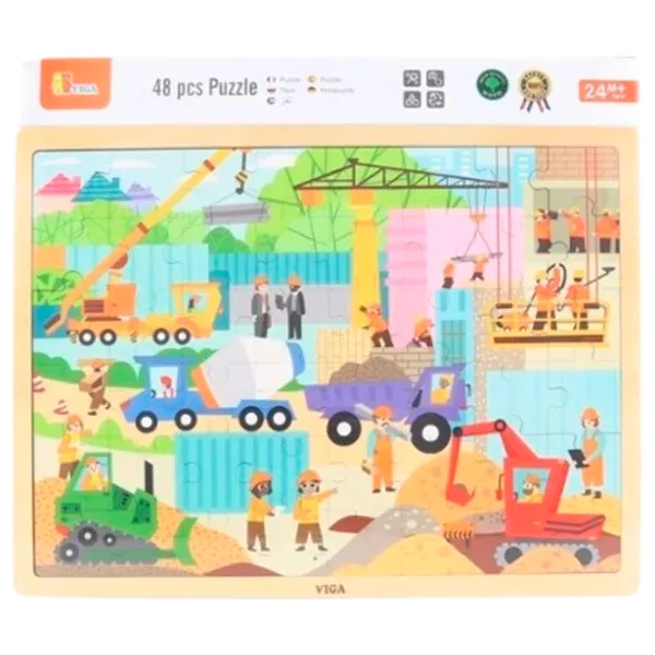 Puzzle VIGA Șantier 2+/ Numărul de piese: 48 photo 3