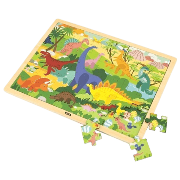 Puzzle VIGA Dinozauri  2+/ Numărul de piese: 48 photo 1