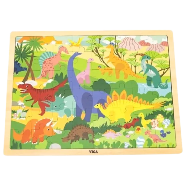 Puzzle VIGA Dinozauri  2+/ Numărul de piese: 48 photo 2