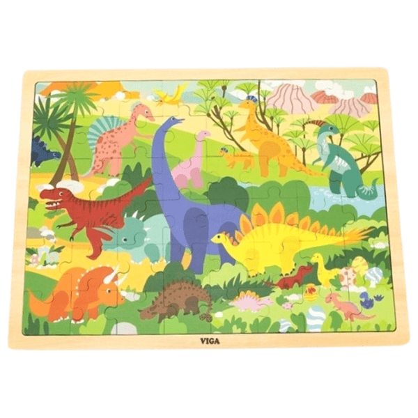 Puzzle VIGA Dinozauri  2+/ Numărul de piese: 48 photo 2