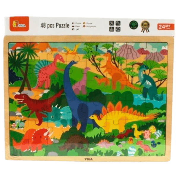 Puzzle VIGA Dinozauri  2+/ Numărul de piese: 48 photo 3