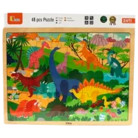 Puzzle VIGA Динозавры 2+/ Количество деталей: 48 photo 3