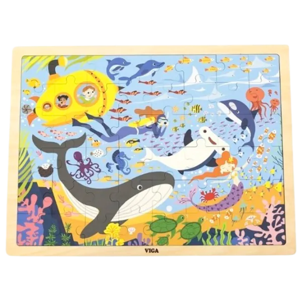 Puzzle VIGA Viața marină 2+/ Numărul de piese: 48 photo 1